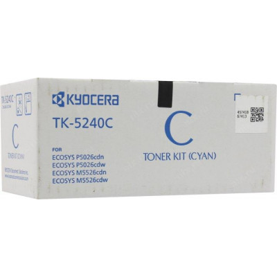 Тонер-картридж для (TK-5240C) KYOCERA ECOSYS P5026/M5526 (3K) син UNITON Premium GREEN LINE (Eco Protected)