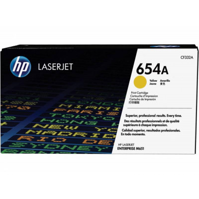 Картридж для HP Color LJ M651 CF332A (654A) (восстановленный) желт (15K) UNITON Premium
